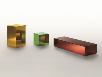 BOXY - With light coffee table with castors by Glas Italia - view 2